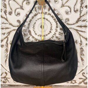 Coach Ergo Hobo Bag Black Leather Vintage Y2K Minimalist Shoulder Purse